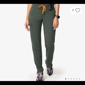 Figs Yola Skinny Scrub Pants- Moss-Small petite